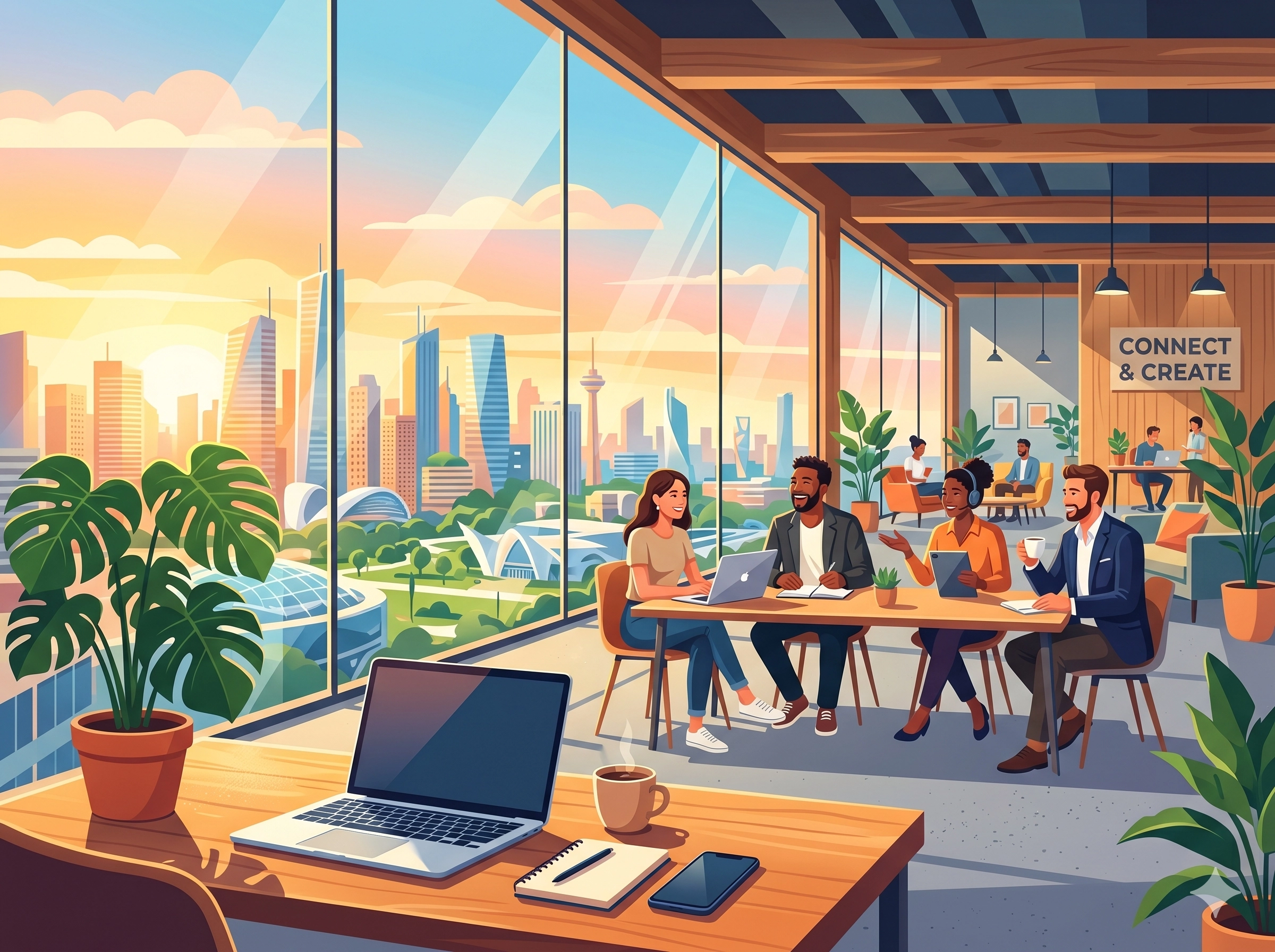 Leia mais sobre o artigo Home Office vs. Coworking: O Fim do Isolamento Profissional